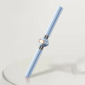 Adjustable posture corrector device with stainless steel frame and foam padding in blue colour