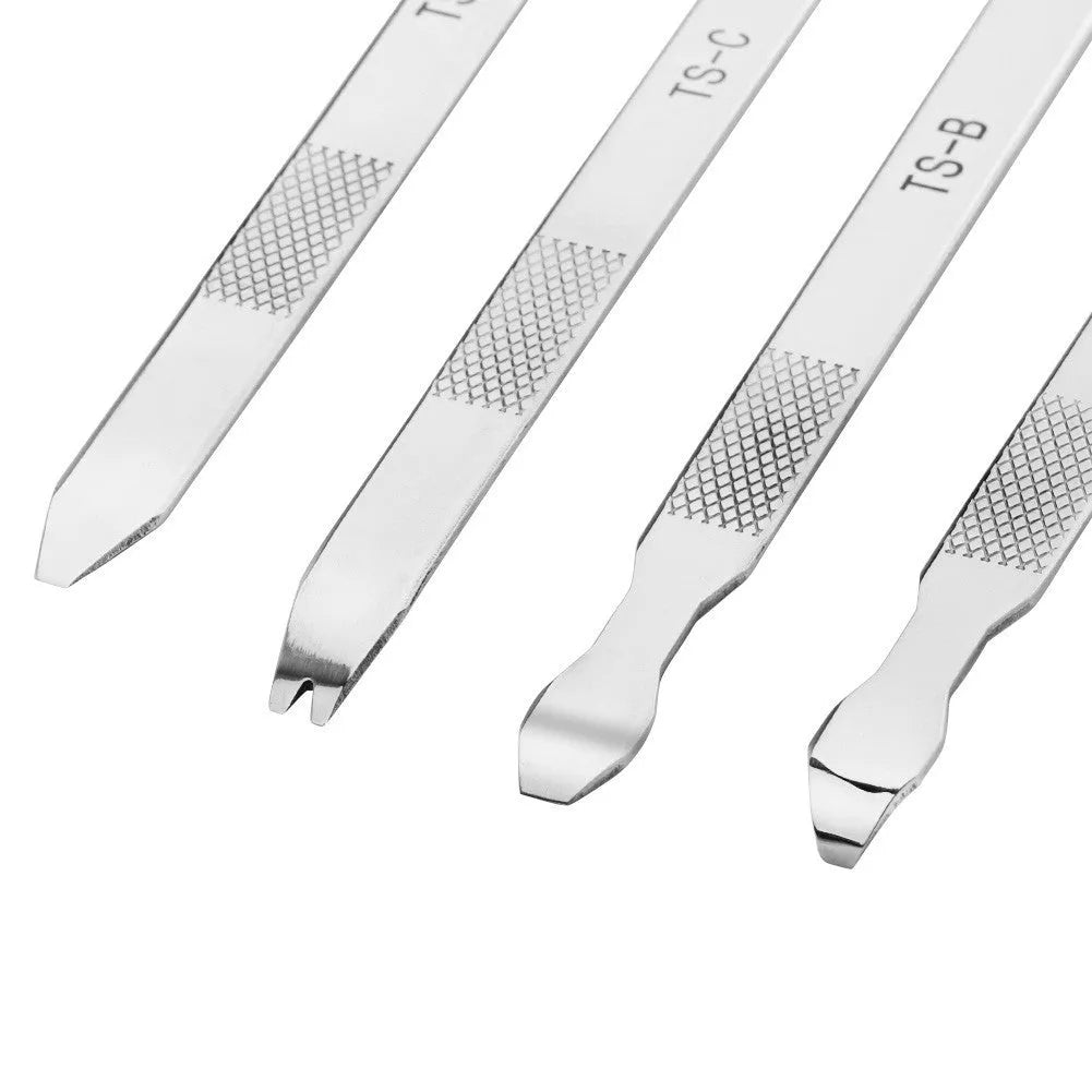 Adjustable mobile phone disassembly fixture with silicone protective grips and a prying crowbar tool