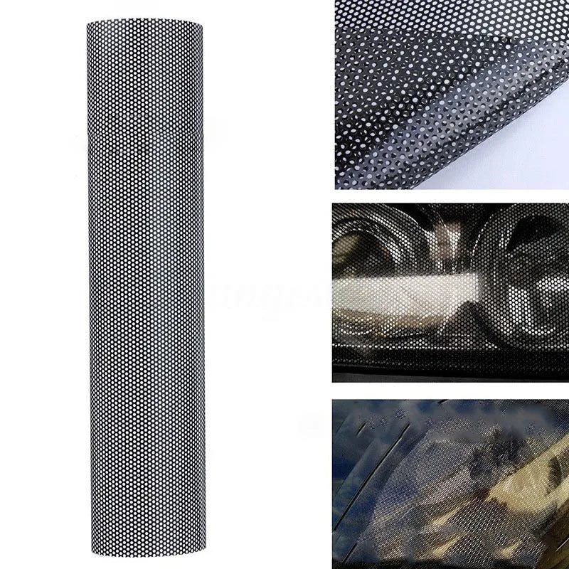 Perforated automotive colour changing vinyl film roll measuring 30cm wide by 106cm long