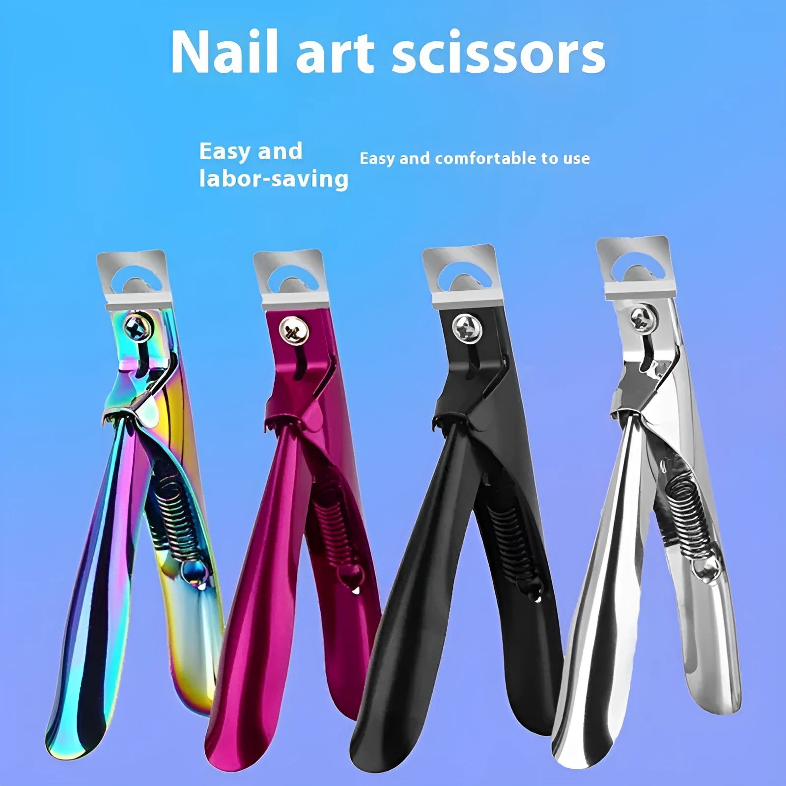 French manicure U-shaped nail scissors stainless steel nail art cutting tool