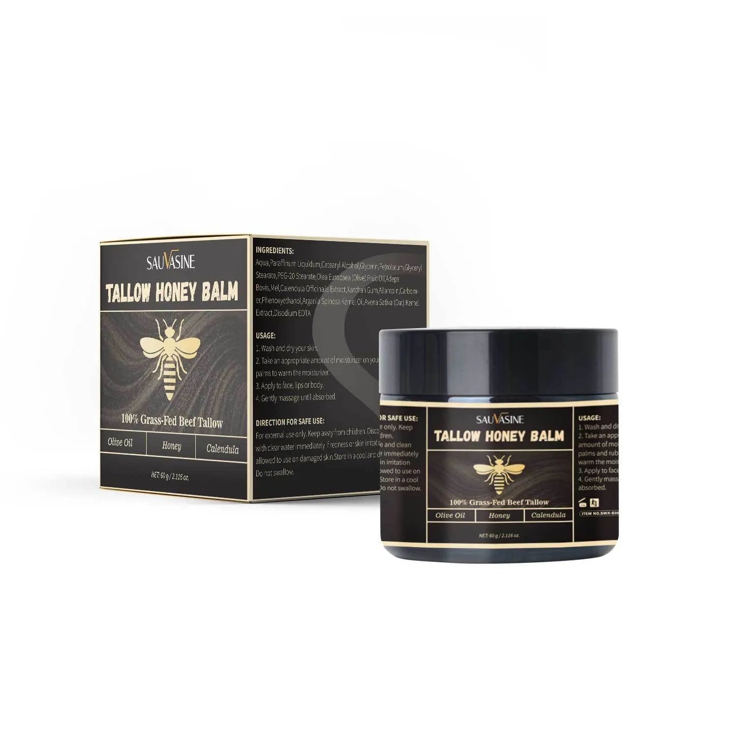 Butter Honey Cream 60g container with honey and shea butter facial moisturiser