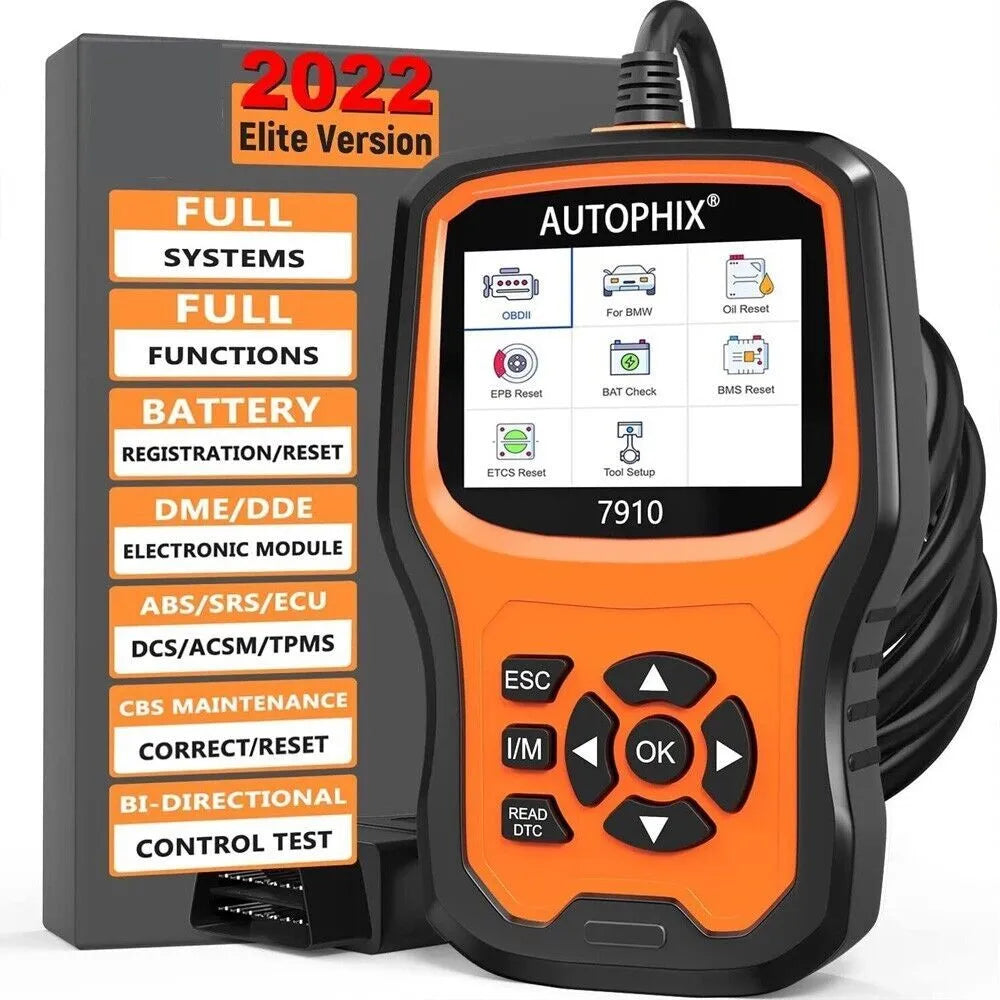 Autophix 7910 handheld automotive OBD2 diagnostic scanner and code reader tool