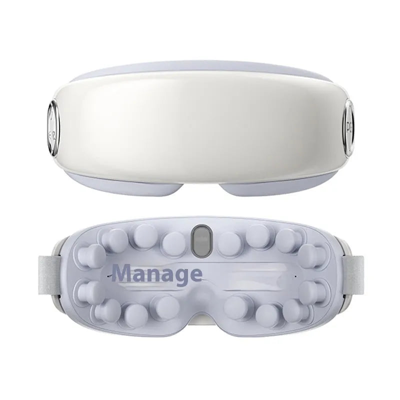 Bluetooth smart eye moisturising instrument for hot compress and massage in purplish grey