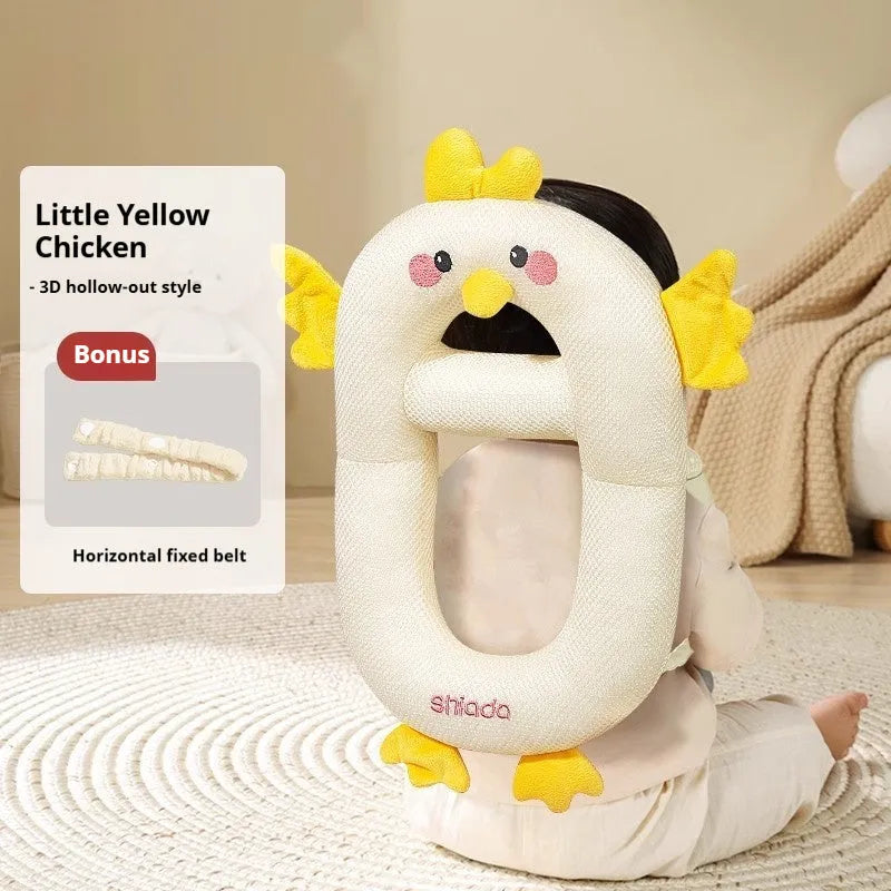 Cartoon baby anti-collision pillow in Little Dinosaur design for toddler fall protection.