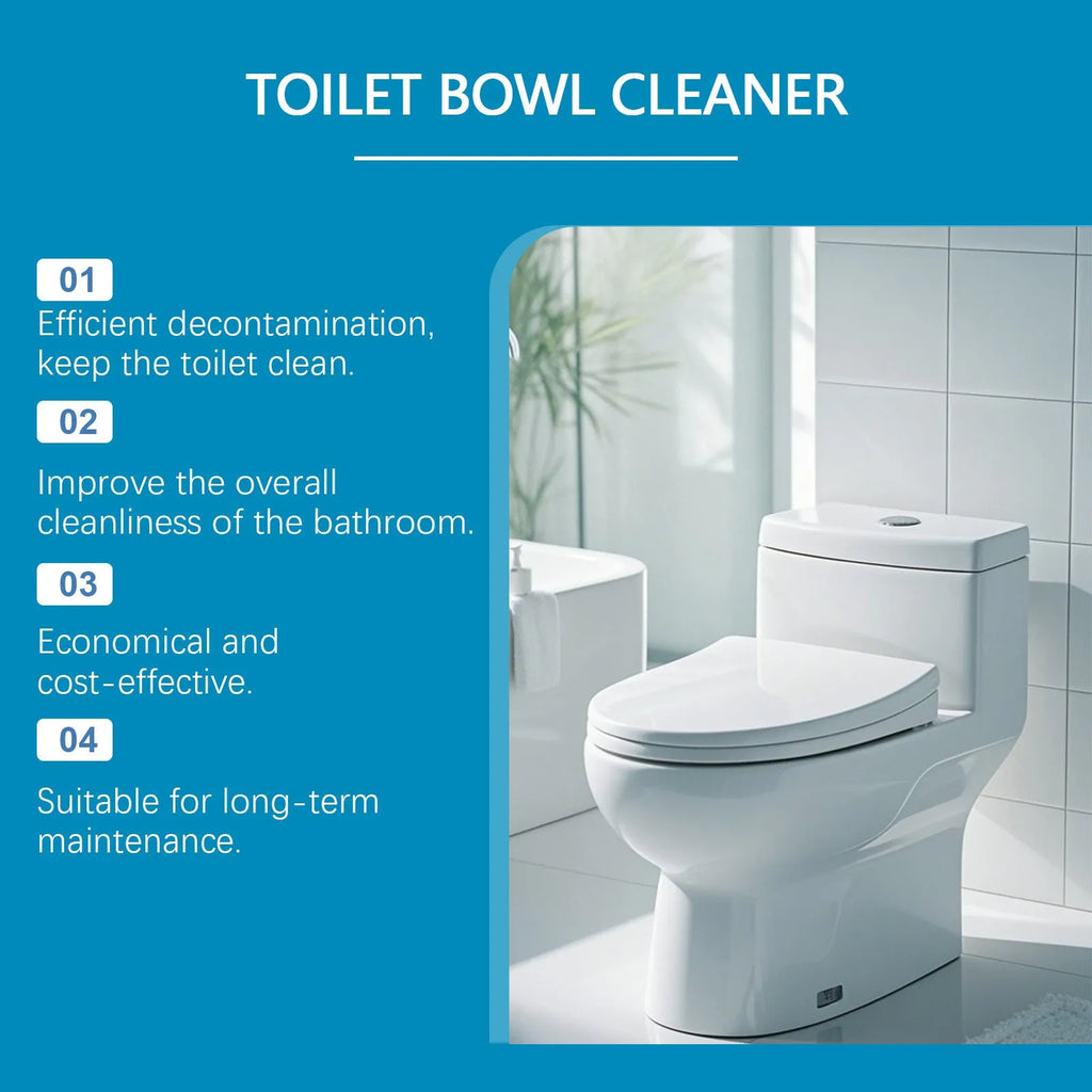 Toilet cleaning powder in 120g pack containing four 30g units for descaling and stain removal
