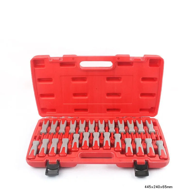 25-piece car terminal removal tool set in protective case for automotive and machine electrical repair