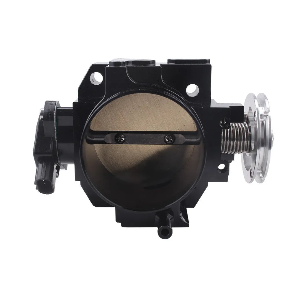 Aluminium throttle body for Honda K20A engine with 70mm diameter in black finish