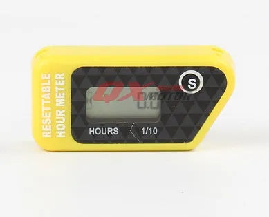 Black waterproof LCD maintenance reminder timer for engine service intervals
