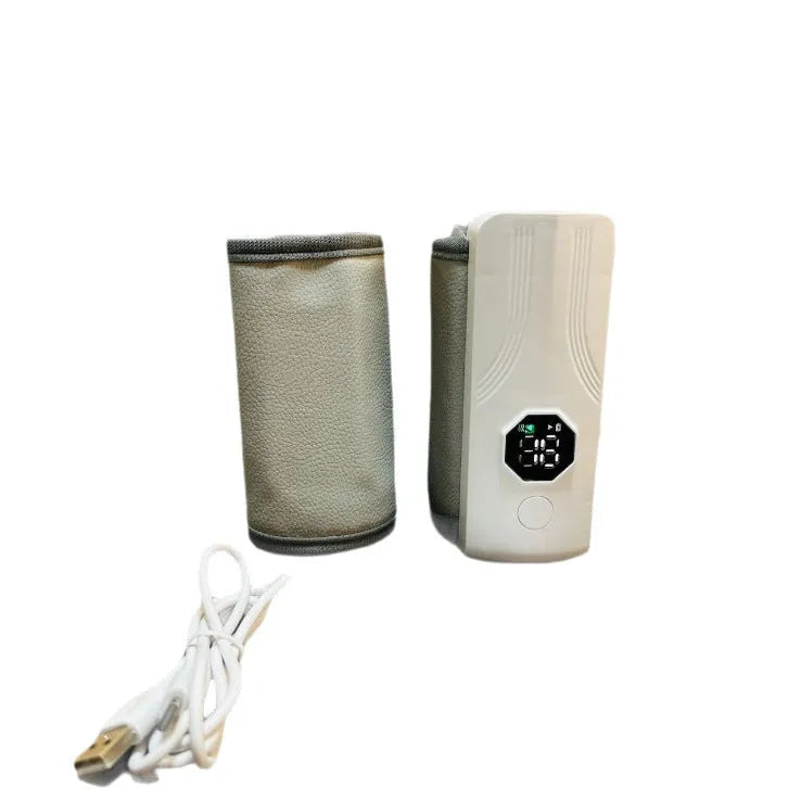 Grey and white car charger electric milk warmer with 36W heating power