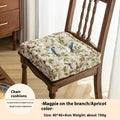 American style dining chair cushion measuring 40x40x8cm with floral pattern and solid colour options