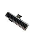 Silver waterfall faucet booster with universal rotation and three speed settings for kitchen sink