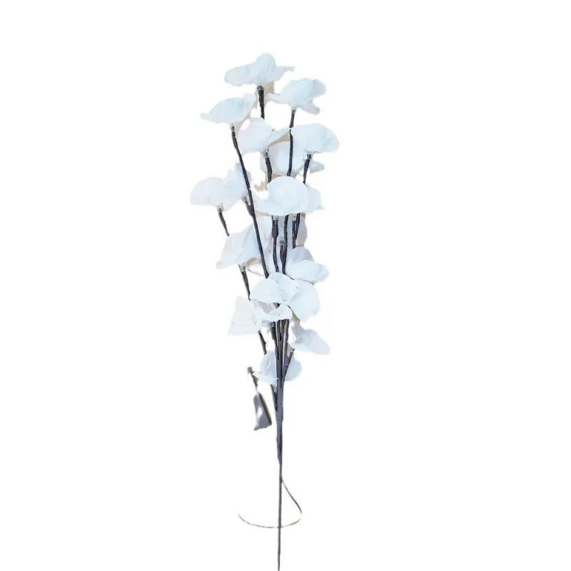65cm LED phalaenopsis branch decorative light in pink colour with battery compartment