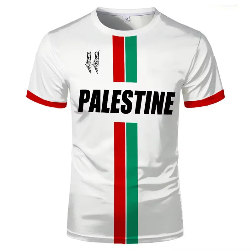 3D printed football T-shirt in black with raised stereo pattern design and half sleeves