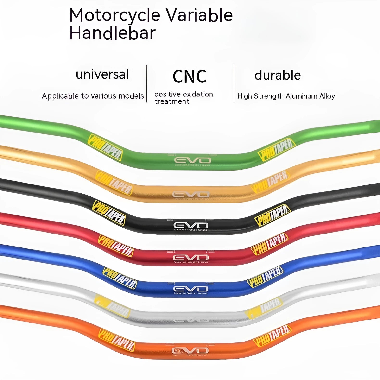 Orange aluminium motorcycle handlebar with 28mm clamp area showing 80cm width measurement