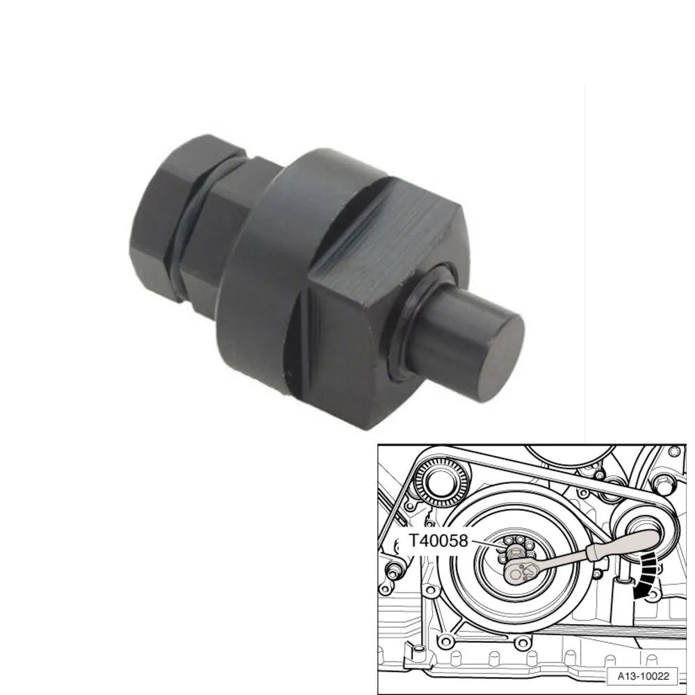 Aodi T40058 crankshaft rotating sleeve automotive timing tool adapter with guide pin arrows