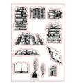 Transparent rectangular silicone stamp with a pattern, measuring 11cm by 16cm, on a white background.