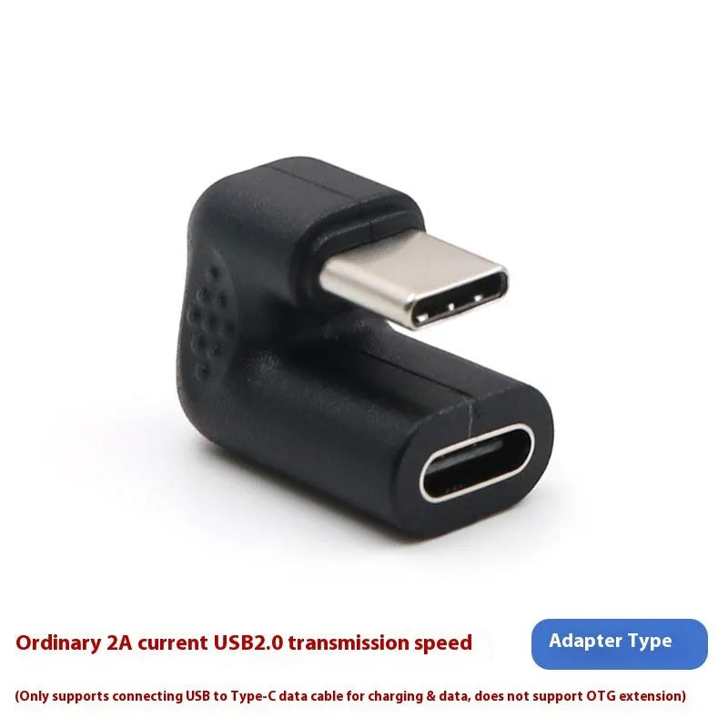 Plastic USB male to female adapter extension cable with U-bend design for mobile devices