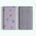 Double-sided cotton velvet pet blanket with dinosaur design shown in yellow colour