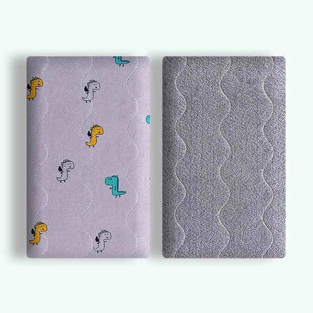 Double-sided cotton velvet pet blanket with dinosaur design shown in yellow colour