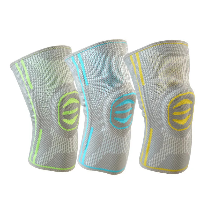 Cotton mountaineering knee cover in blue, green or yellow colours
