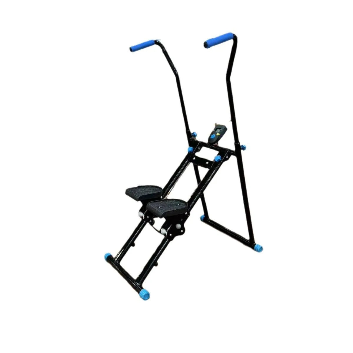 Starlight white foldable multi-function treadmill and climbing frame for home fitness with 1000-day motor