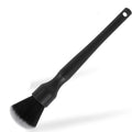 Black car detailing brush with pp handle and soft pig hair bristles in two size options
