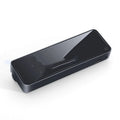 Black automobile aromatherapy LED light for car vent installation with fragrance sticks