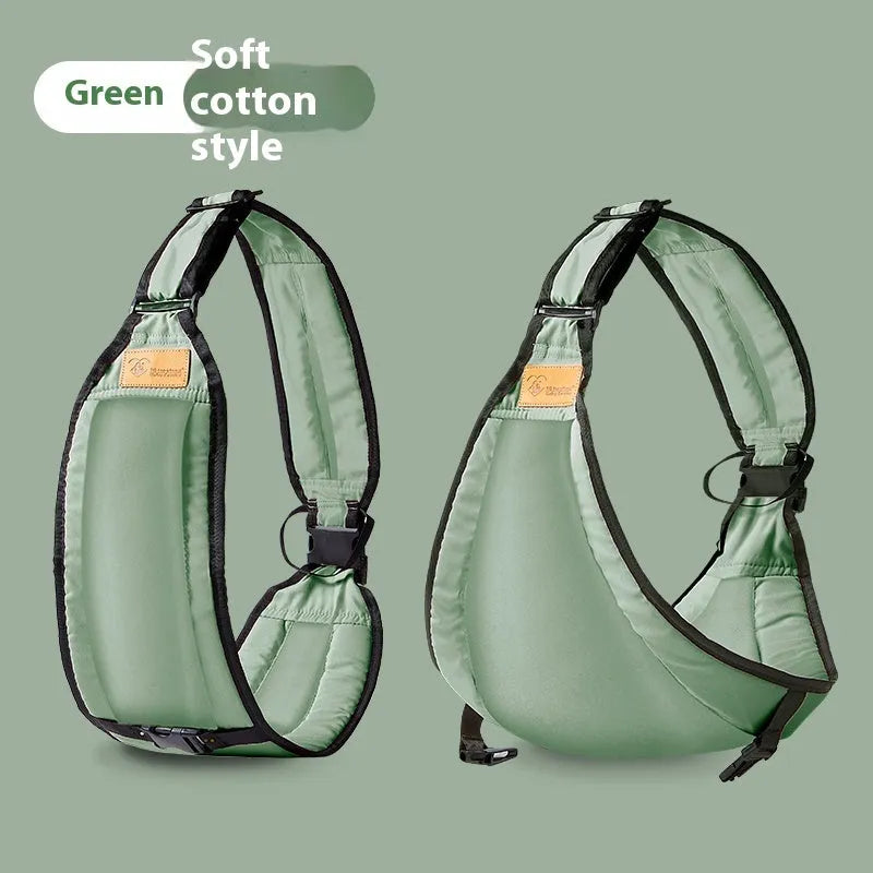 Cloth baby waist stool carrier in grey colour with adjustable waist strap