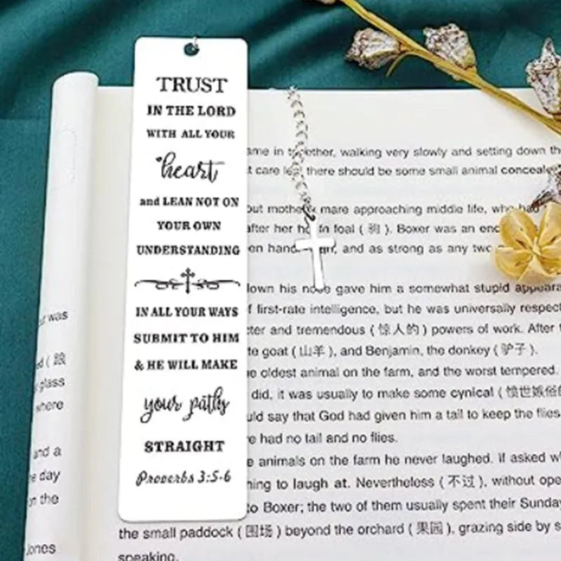 Stainless steel European style metal bookmark in CFS5170 steel colour.