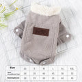 Lambswool grey dog vest with wool lining for autumn and winter warmth