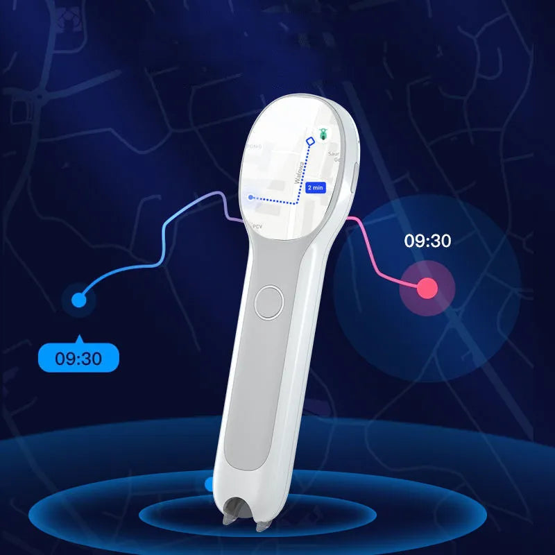White Universal Basic Edition Reading Pen for language learning and translation with USB cable.