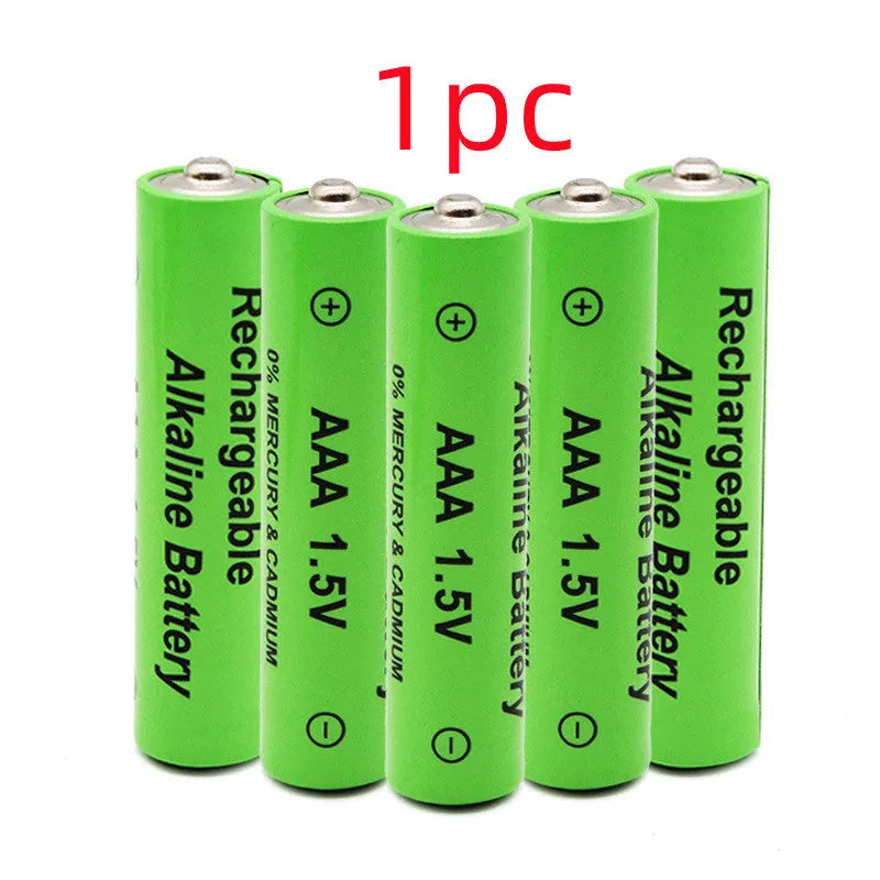 Pack of industrial alkaline rechargeable AA batteries with 3000mAh capacity