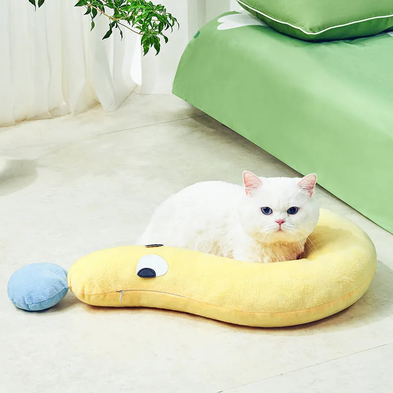 62x39cm blue and yellow pet pillow for cats and dogs