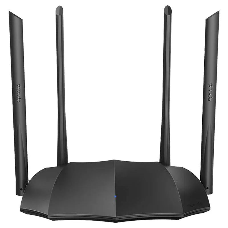 AC8 dual-band wireless router with Gigabit LAN ports measuring 365mm wide
