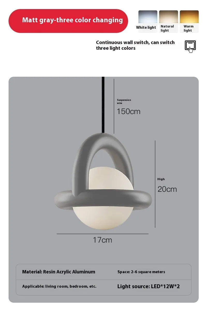 Danish designer hanging line lamp in matte finish with warm or tri-colour light option for bedroom or living room