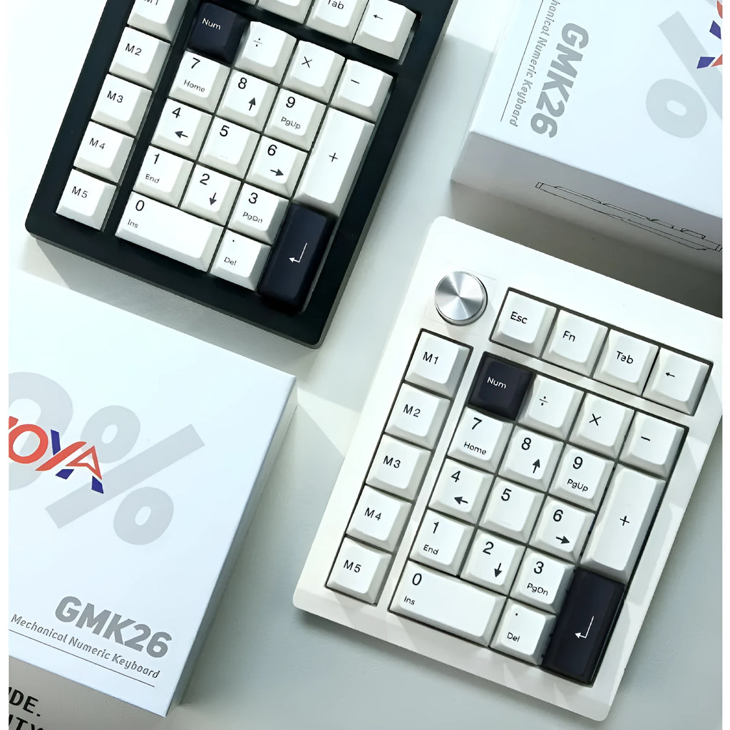 Wireless mechanical numeric keyboard in black colour with Bluetooth connectivity