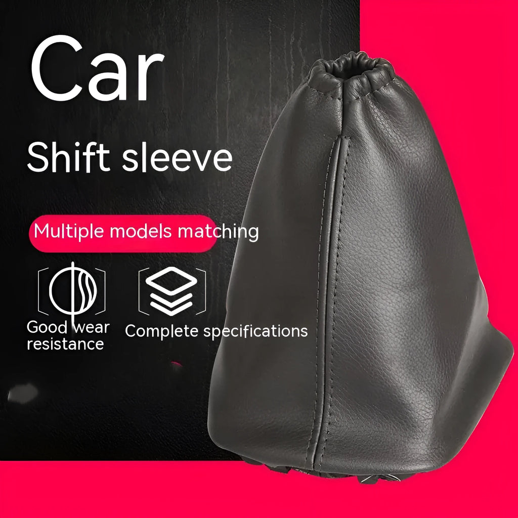 Black synthetic leather car shift lever dirt-proof cover for Toyota Corolla gear protection