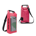 Waterproof crossbody dry bag for mobile phones in multiple colours, shown in 2L and 5L sizes.