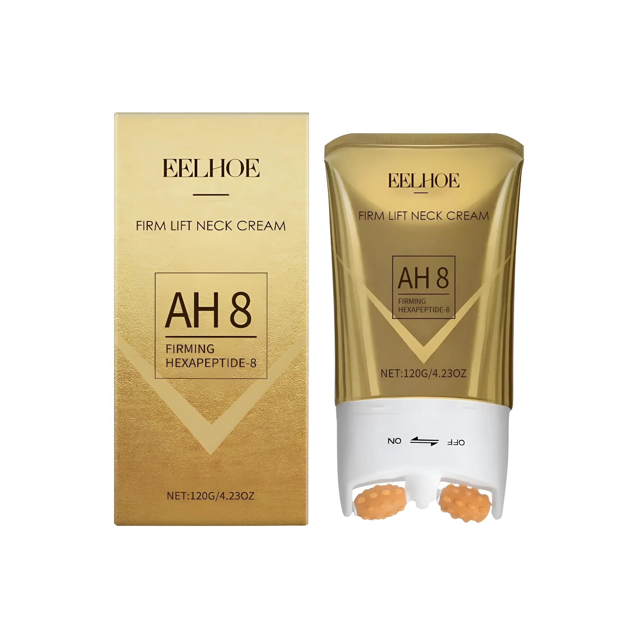 120g jar of Firm Lift Neck Cream with anti-ageing peptide formula