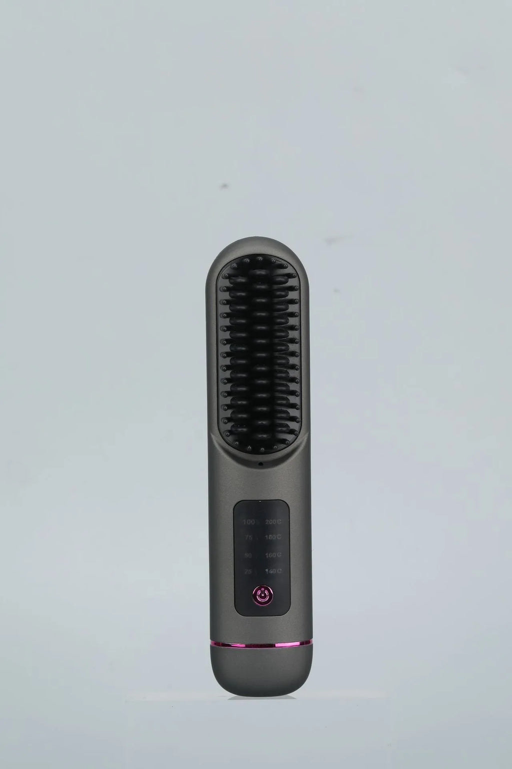 Portable negative ion hair straightening comb in white, blue, or grey colour