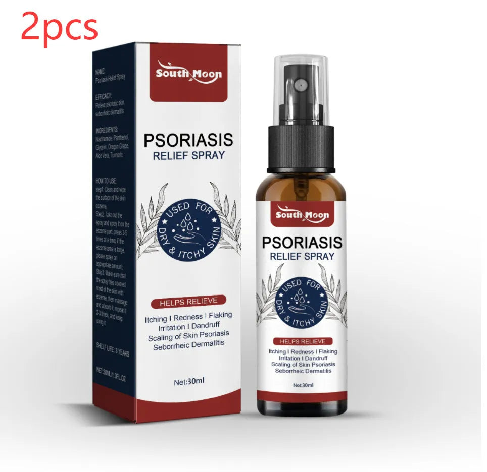 30ml bottle of body care spray for sensitive skin with soothing ingredients.