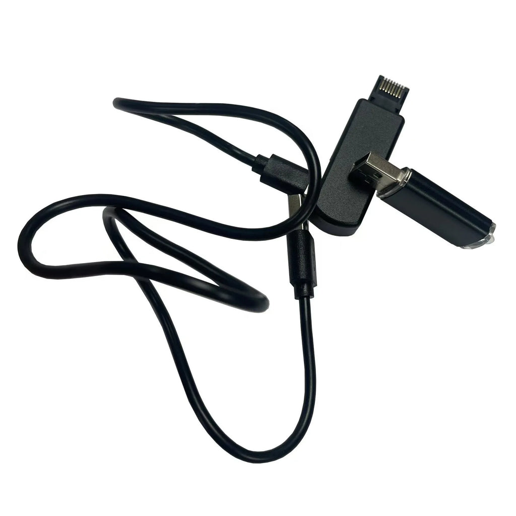 Black JB Tool USB adapter for Nintendo Switch homebrew with USB data cable