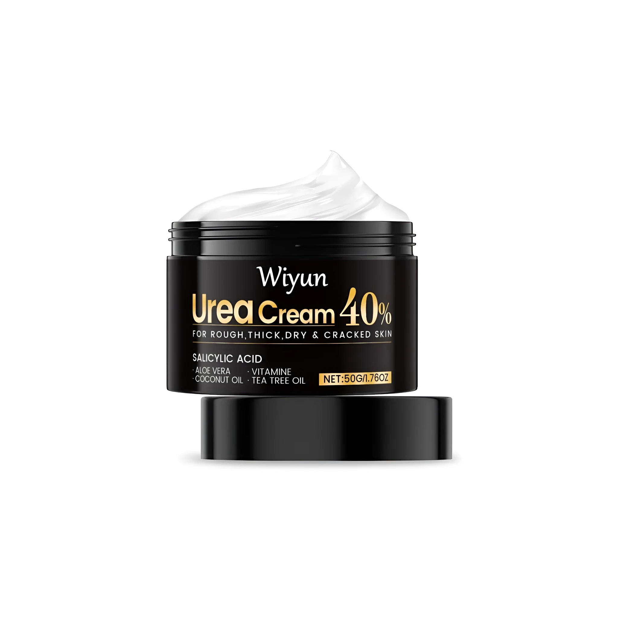 50g tube of urea hand and foot cream with salicylic acid and coconut oil