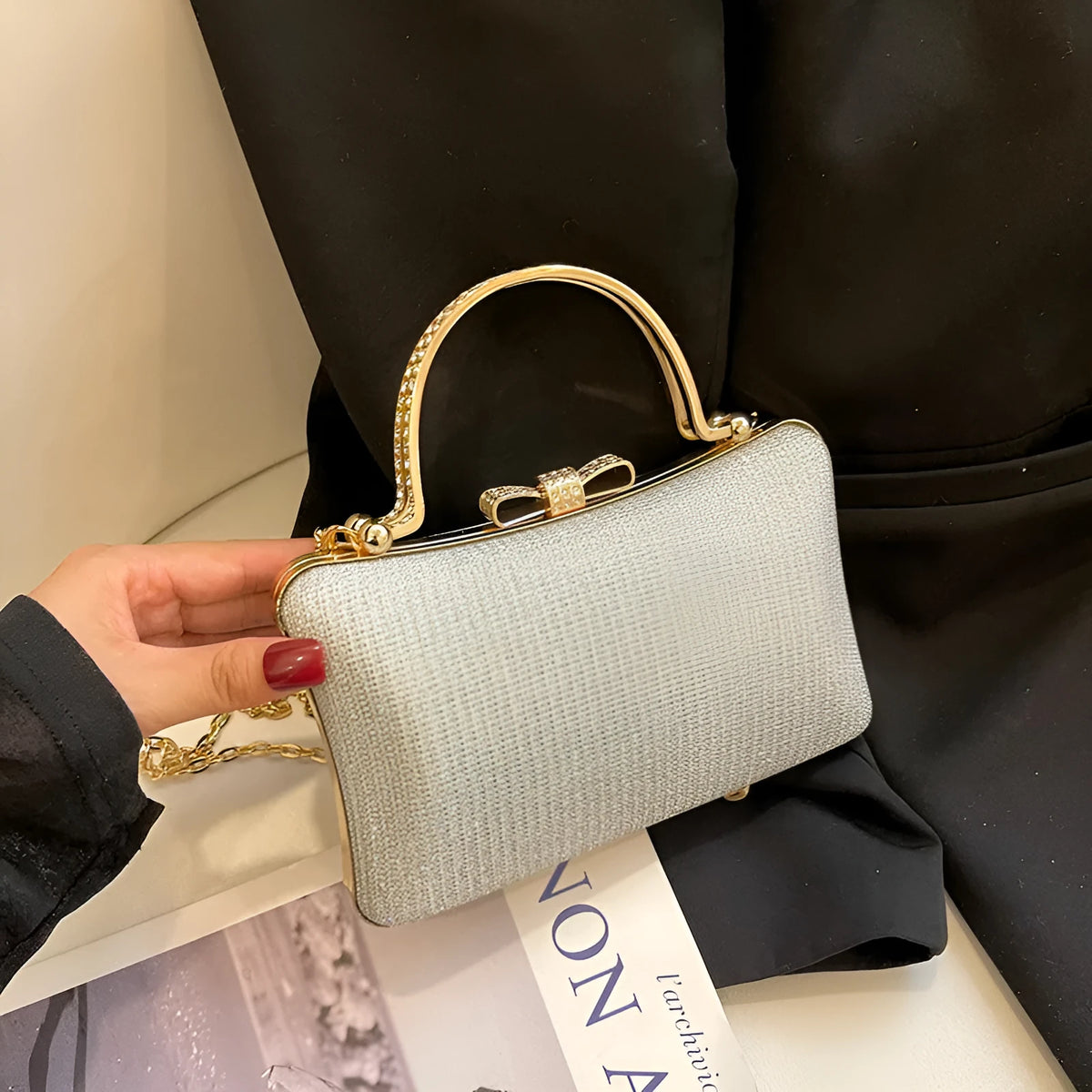 Small felt crossbody bag for women, horizontal square, 20cm wide, 13cm high, 7cm deep, single 112cm strap