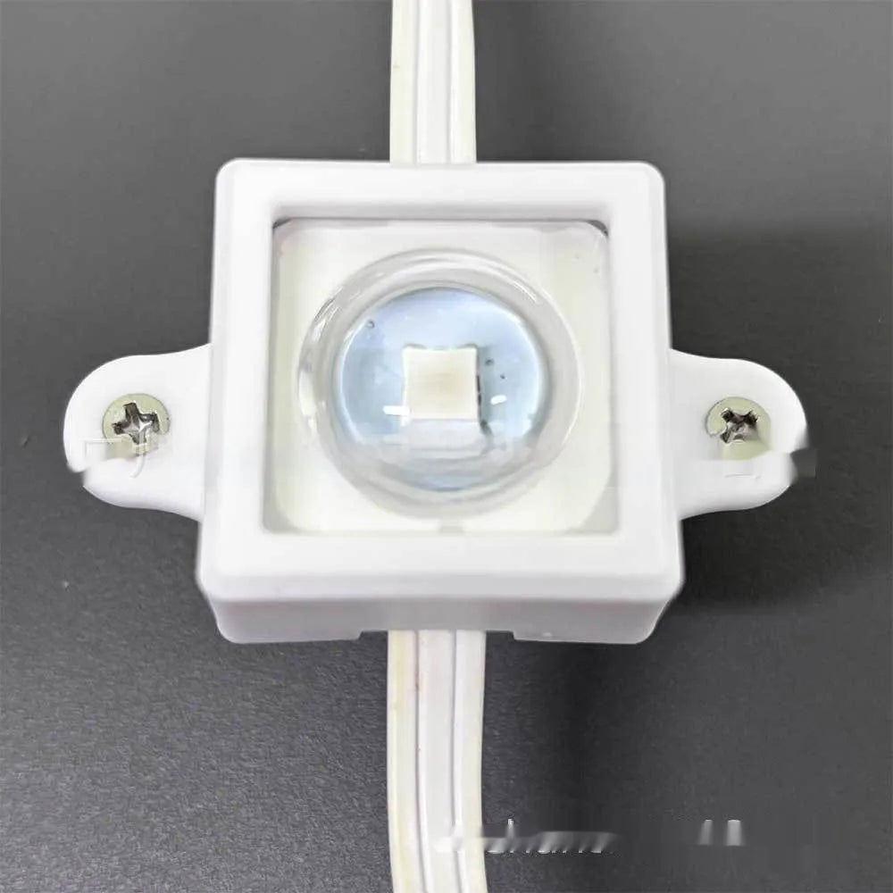 Small white plastic lampshade for LED light bracket, shown next to a ruler showing 1.7cm and 6cm dimensions.