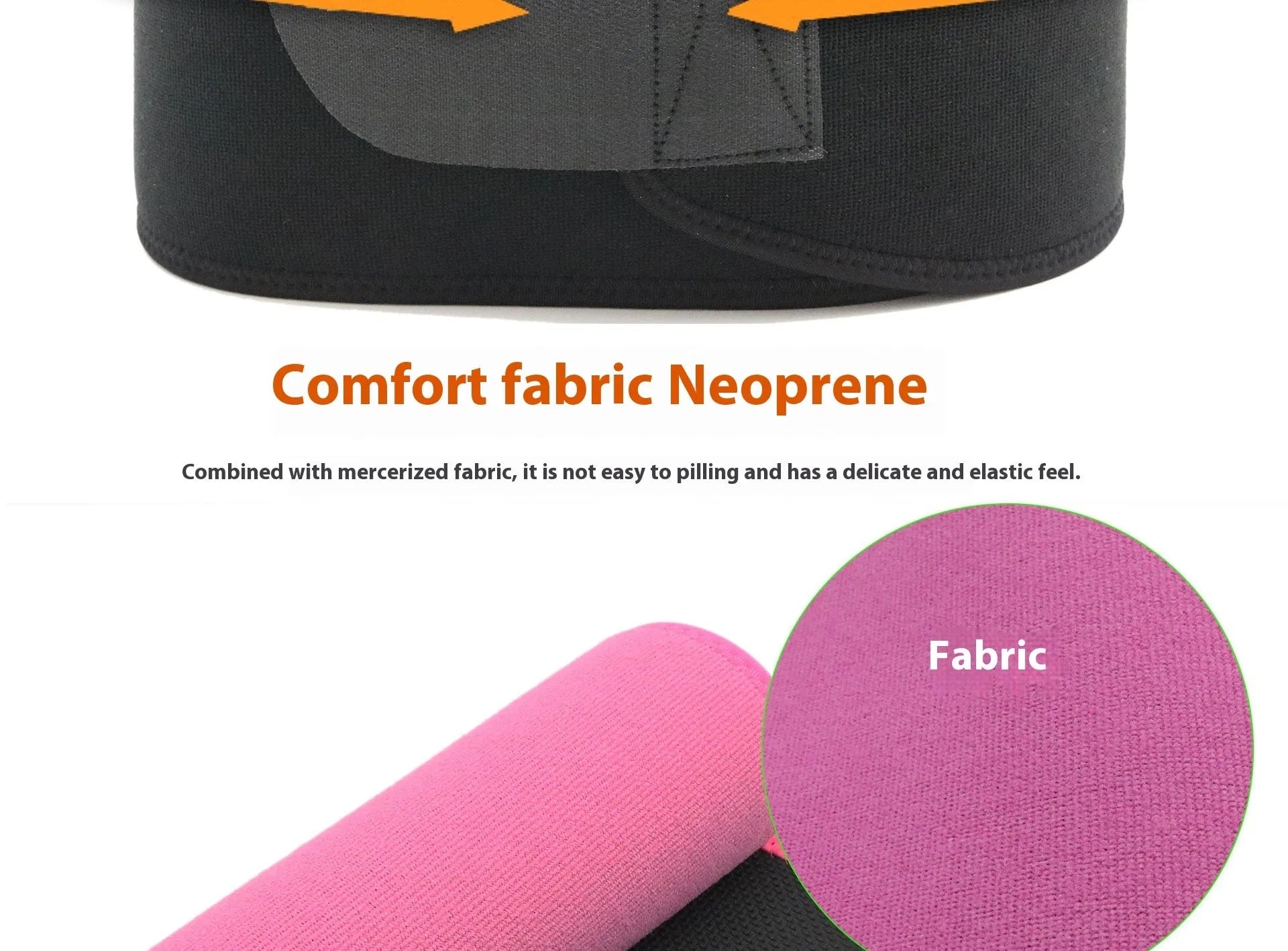 Neoprene lumbar support belt for adult waist protection during running and fitness activities