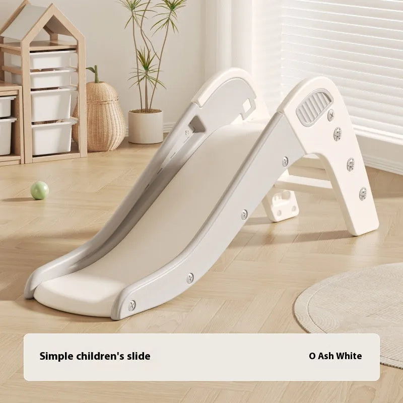 Small plastic baby slide in blue, yellow, brown or grey colours for infants under 3 years old