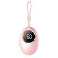 USB-powered hand warmer power bank with digital display in one of six colour options