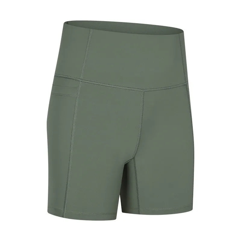 Women's solid colour cotton blend sports shorts with a super stretch waistband.