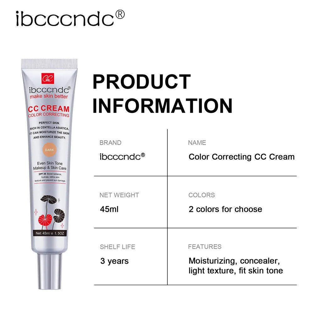 Erborian CC Cream colour correcting makeup tube with Centella Asiatica for waterproof coverage